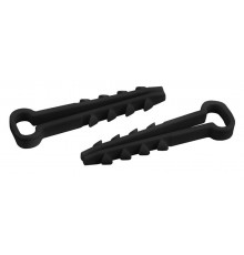 Дюбель-хомут для плоского кабеля 5-8мм черный (100шт.) (50/1500)  Б0050792  ЭРА