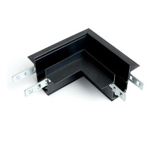 Соединитель угловой для низковольтного встраиваемого шинопровода, черный, LD2004  41980  FERON