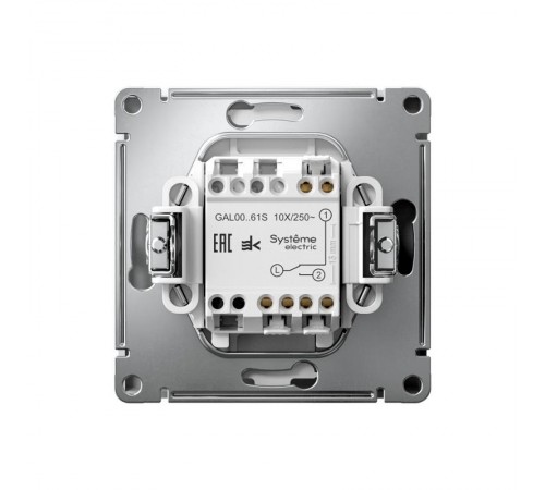 ArtGallery Лотос Переключатель 1-клавишный , 10АХ, механизм, быстрозажим. клем.  GAL001361S  SE