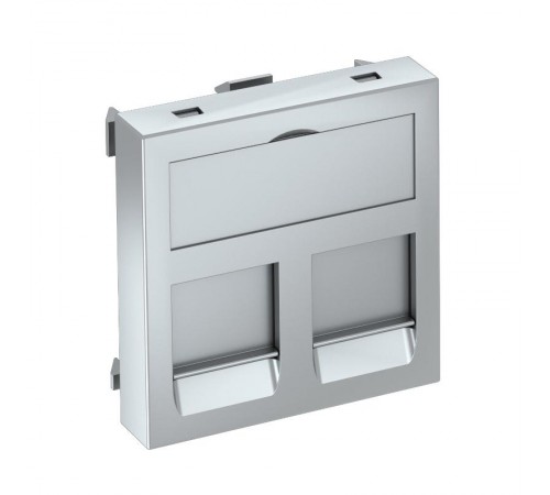 Корпус компьютерной розетки Modul45 тип F (прямой) 45x45 мм (серебристый) (DTG-2F AL1)  6119224  OBO Bettermann