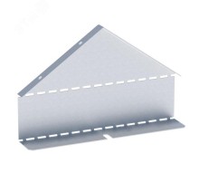 Заглушка крышки двускатной на лоток 80х400мм (0,8мм) HDZ  zkdsk80400-HDZ  EKF