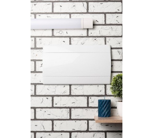 Щит распределительный встраиваемыйЩРВ-П-18 "SlimBox" белая дверца IP41 PROxima  sb-v-18w  EKF