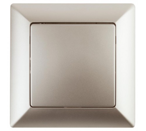 4-101-04 Intro Выключатель, 10А-250В, СУ, Solo, шампань  Б0043266  Intro