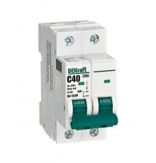 Выключатель автоматический без теплозащиты двухполюсный ВА-103М2P 40А характеристика C 6кА  12515DEK  Dekraft
