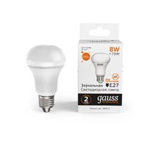 Лампа светодиодная Elementary R63 8W 650lm 3000K Е27 LED 1/10/50  63218  Gauss