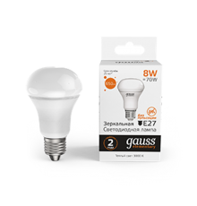 Лампа светодиодная Elementary R63 8W 650lm 3000K Е27 LED 1/10/50  63218  Gauss