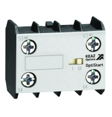 Блок контактный для мини-контакторов М фронтального монтажа с винтовыми клеммами (1НО+1НЗ) OptiStart K-MX-1011  335852  КЭАЗ