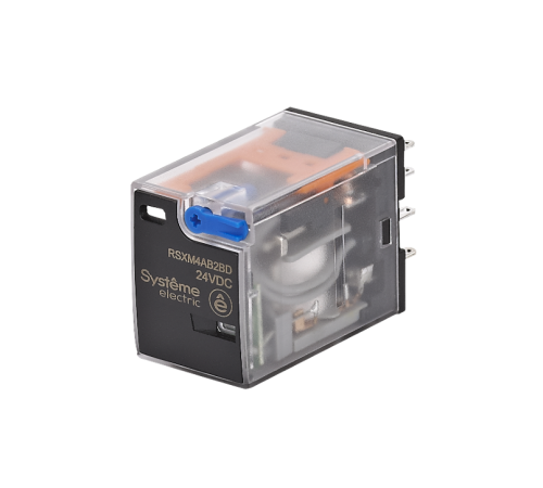 Реле 6A 4CO 24VDC тест кнопка LED  RSXM4AB2BD  SE