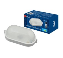 Светильник пылевлагозащищенный для ЖКХ под лампу Е27 UWL-O01 100W/E27 IP54 WHITE Овал  UL-00006773  Uniel