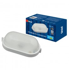 Светильник пылевлагозащищенный для ЖКХ под лампу Е27 UWL-O01 100W/E27 IP54 WHITE Овал  UL-00006773  Uniel