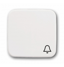 Клавиша для мех. 1-клавишного выкл./перекл./кнопки с символом "ЗВОНОК", серия Reflex SI, цвет альпийский белый  1731-0-0942   2CKA001731A0942  ABB