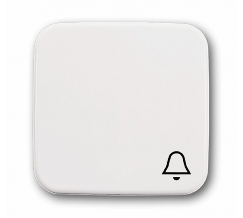 Клавиша для мех. 1-клавишного выкл./перекл./кнопки с символом "ЗВОНОК", серия Reflex SI, цвет альпийский белый  1731-0-0942   2CKA001731A0942  ABB