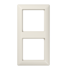 Рамка для вертикальной и горизонтальной установки, 2 поста; дюропласт; слоновая кость; AS500  AS582  Jung