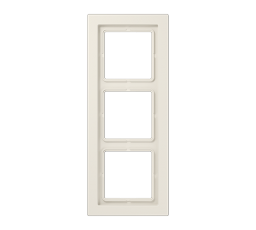 Рамка для вертикальной и горизонтальной установки, 3 поста; дюропласт; слоновая кость; LSDesign  LSD983W  Jung