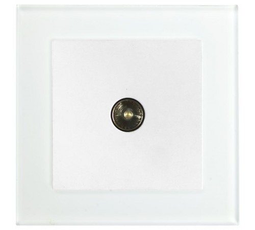 GLS00-7008-01 Розетка телевизионная 1-местная, 75 Ом, 5-862МГц, серия Катрин, белый  39247  STEKKER