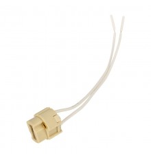 Цоколь "патрон" G9 с проводом 15 см, белый c этикеткой  11-8879  Rexant