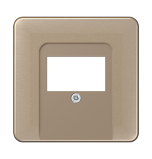 Крышка для ТАЕ и USB розеток, фиксация винтом; металл; золотая бронза; CD500  CD569TGB  Jung