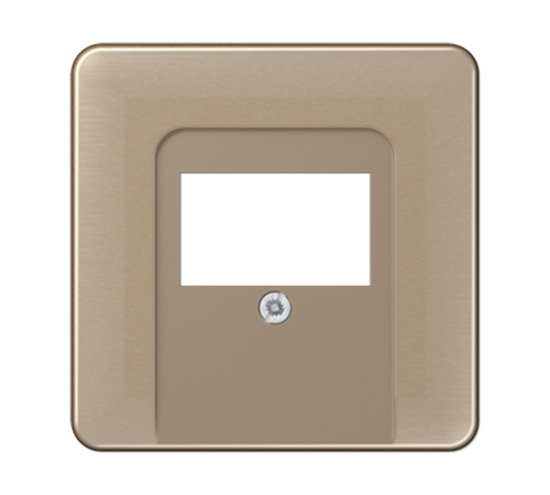 Крышка для ТАЕ и USB розеток, фиксация винтом; металл; золотая бронза; CD500  CD569TGB  Jung