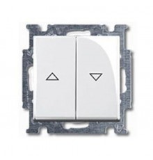 ABB Basic 55 Альп. белый Выключатель жалюзийный кнопочный  1413-0-1082   2CKA001413A1082  ABB