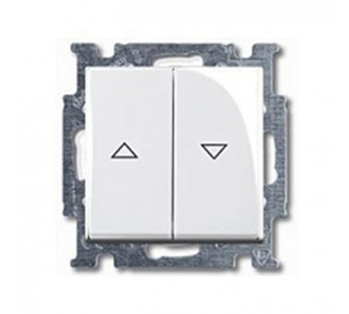 ABB Basic 55 Альп. белый Выключатель жалюзийный кнопочный  1413-0-1082   2CKA001413A1082  ABB
