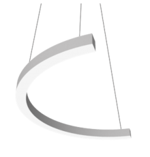 Светодиодный светильник Enso C 1050х525х40 мм 24 Вт 3000 К подвесной RAL9003 белый матовый с рассеивателем опал  V1-R0-0C525-30000-2002430  VARTON