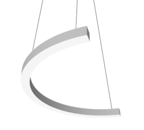 Светодиодный светильник Enso C 810х405х40 мм 29 Вт 4000 K подвесной RAL9003 белый матовый с рассеивателем опал  V1-R0-0C524-30000-2002940  VARTON