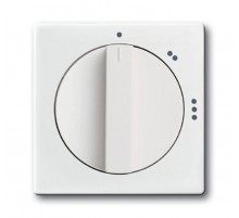 Плата центральная (накладка) с поворотной ручкой для перекл. на 3 положения, серия solo/future, davos/альп. белы  1710-0-3651   2CKA001710A3651  AB