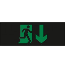 Пиктограмма ДСО-IP20 "Выход - вниз черный фон"  60441DEK  DEKraft