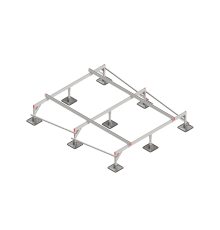 Опорная конструкция для установки оборудования TECHNORAPTOR STEELFOOT 2500х3000 тип 1  KM-TR-STF-SSEI-2500-3000-1  КМ - профиль