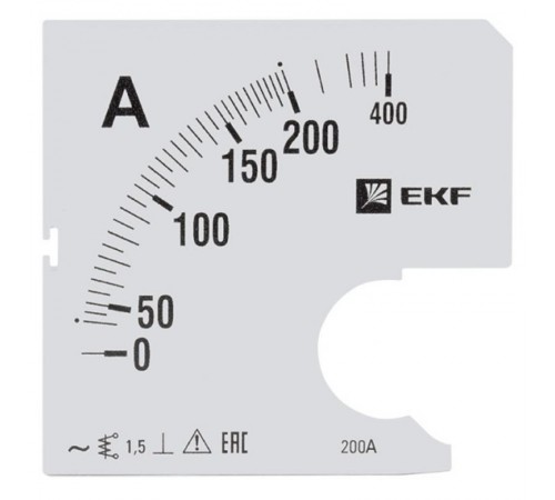 Шкала сменная для A961 200/5А-1,5 EKF PROxima  s-a961-200  EKF