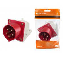 Вилка 525 стационарная 3Р+РЕ+N 32А 380В IP44   SQ0605-0016  TDM