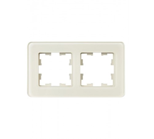 BRITE Рамка 2-ая РУ-2-2-Бр стекло песчаный RE  BR-M22-G-41-K98  IEK