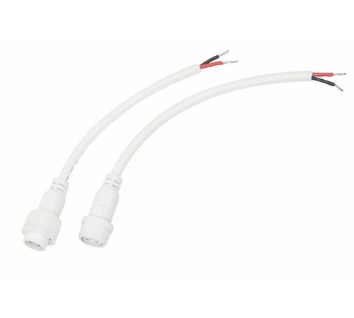 Соединительный кабель (2pin) герметичный (IP67) 2х1,0мм белый REXANT  11-9820  Rexant