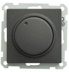 W59 Черный Бархат Светорегулятор (диммер) поворотный 400Вт 230В механизм  SR-5S3-6-86  SE