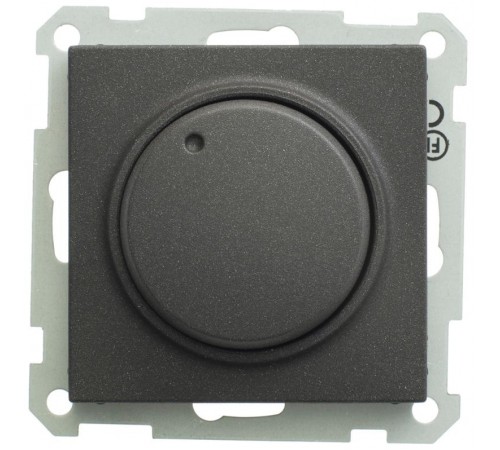 W59 Черный Бархат Светорегулятор (диммер) поворотный 400Вт 230В механизм  SR-5S3-6-86  SE