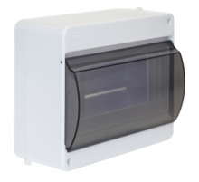 Щиток тусо о/п на 6 мод. с вертикальной дверцей. 130х159х83мм  68106  Рувинил