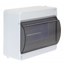 Щиток тусо о/п на 6 мод. с вертикальной дверцей. 130х159х83мм  68106  Рувинил