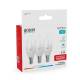 Лампа светодиодная LED 7Вт E14 220В 4100К Elementary свеча (3 лампы в упаковке)  33127T  Gauss