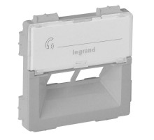 Valena LIFE Алюминий Накладка розетки комп 2-ой Rutenbeck  755382  Legrand