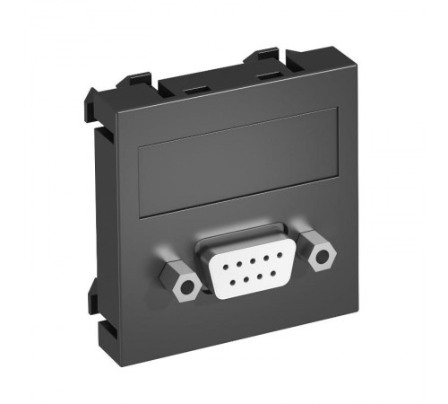 Мультимедийная рамка D-Sub9 Modul45 (черный) (MTG-DB9 S SWGR1)  6104637  OBO Bettermann