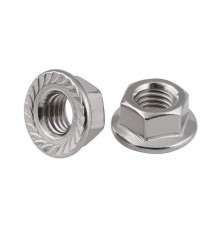 Гайка шестигранная с фланцем (DIN 6923) М6 ( 0,00286 кг)  928647  Tech-KREP