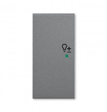 ABB Levit Сталь Клавиша 2-ая левая с символом светорегулятора free@home  6220H-A02104 69  2CHH622104A4069  ABB