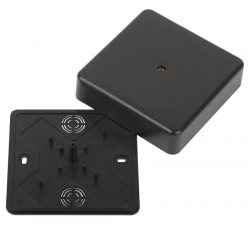 Распаячная коробка  BS-B-100-100-30 100х100х30мм без клеммы черная IP40 BS-B-100-100-30  Б0061807  ЭРА