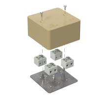 Коробка огнестойкая для кабель-канала 40-0460-FR6.0-8 Е15-Е120 RAL1001 85х85х45 (44 шт/кор) бежевая  40-0460-1001-FR6.0-8  Промрукав