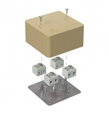 Коробка огнестойкая для кабель-канала 40-0460-FR6.0-8 Е15-Е120 RAL1001 85х85х45 (44 шт/кор) бежевая  40-0460-1001-FR6.0-8  Промрукав