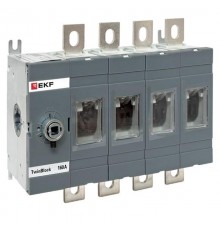 Рубильник 160A 4P без рукоятки управления TwinBlock  tb-s-160-4p  EKF