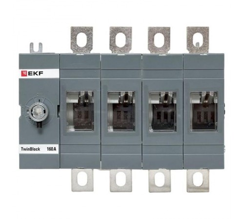 Рубильник 160A 4P без рукоятки управления TwinBlock  tb-s-160-4p  EKF
