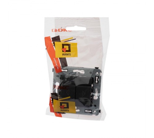 Механизм управления рольставней в стену, "Avanti", "Черный матовый"  4412183  DKC