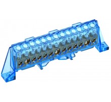 TEKFOR Шина N "ноль" в комбинированном DIN-изоляторе "Стойка" 8х12-13-С  TF-NN20-13-DP-K07  IEK