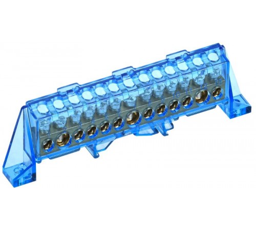 TEKFOR Шина N "ноль" в комбинированном DIN-изоляторе "Стойка" 8х12-13-С  TF-NN20-13-DP-K07  IEK